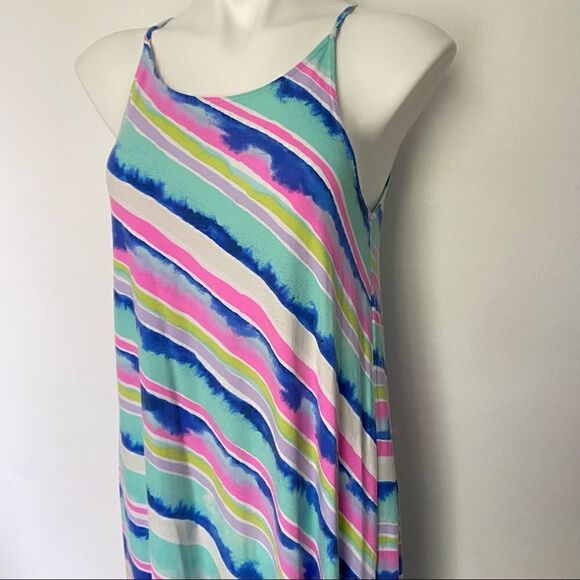 LP Watercolor Asymmetrical Tank Dress - Picture 8 of 13